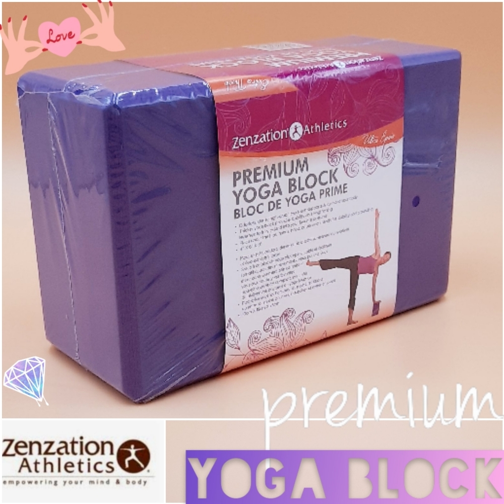 Zenzation Athletics Premium Yoga Block Purple -New